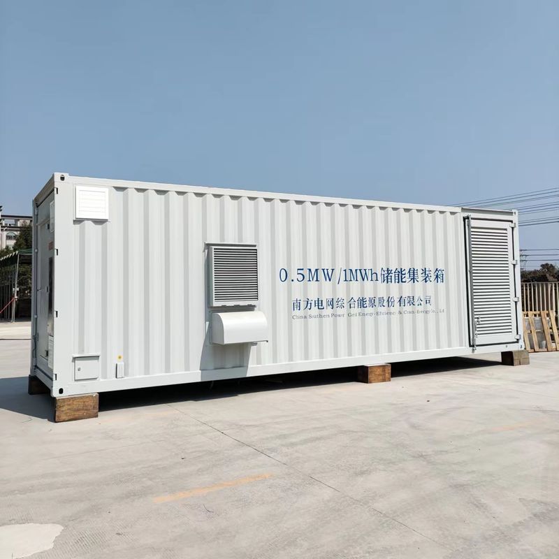 500KW 1mw Sistema de armazenamento de bateria de lítio ao ar livre Energia solar eólica Inverter híbrido Microgrid Central de energia para Ind