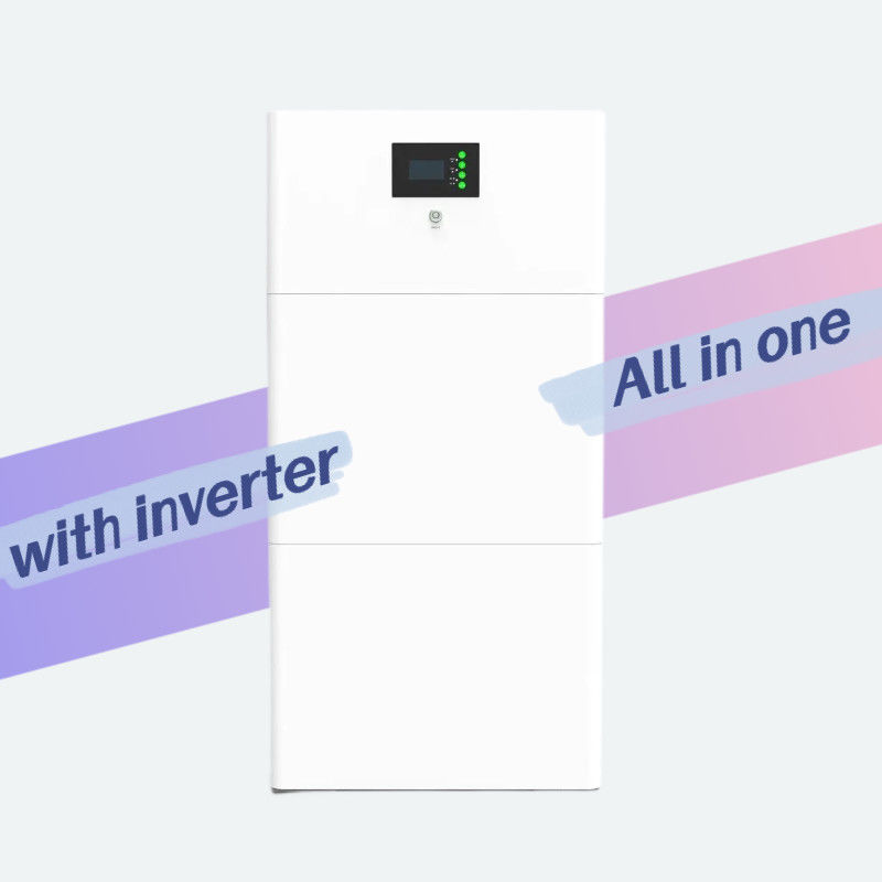 All In One 5~10 KWh Sistema de armazenamento de bateria de lítio ((inverter off grid + bateria de armazenamento)