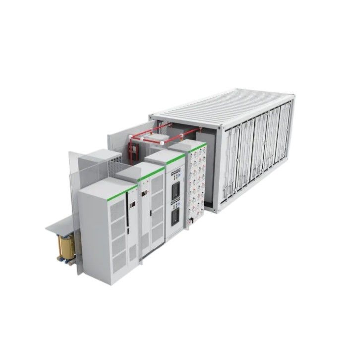 ESS 10 Anos Tempo de vida Bateria exterior 1MWh 5MWh 10MWh 20ft 40ft Container Bateria solar Sistema de armazenamento de energia
