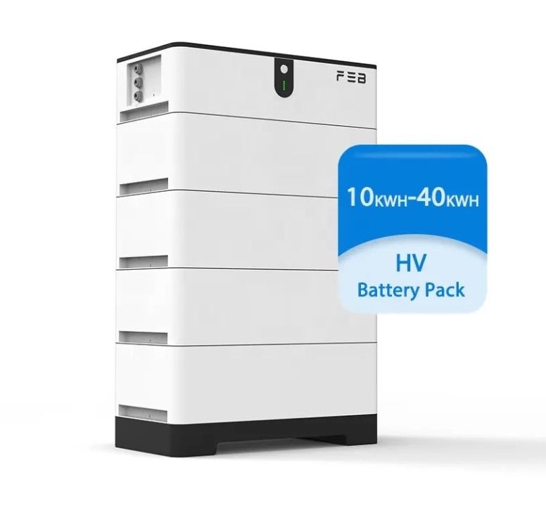 Bateria de armazenamento de energia solar empilhável de alta tensão da UE 10kWh 15kWh 20kWh Bateria LiFePO4 para energia solar híbrida fora da rede