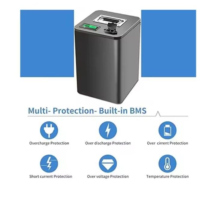 Bateria Lifepo4 de 72 volts 72v 20ah 30ah 40ah 50ah 60ah Bateria de íons de lítio para bicicleta elétrica