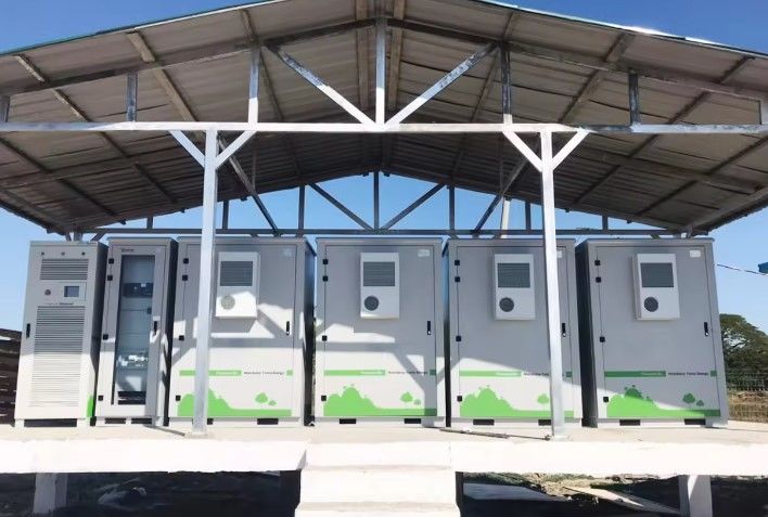 ESS 10 Anos Tempo de vida Bateria exterior 1MWh 5MWh 10MWh 20ft 40ft Container Bateria solar Sistema de armazenamento de energia
