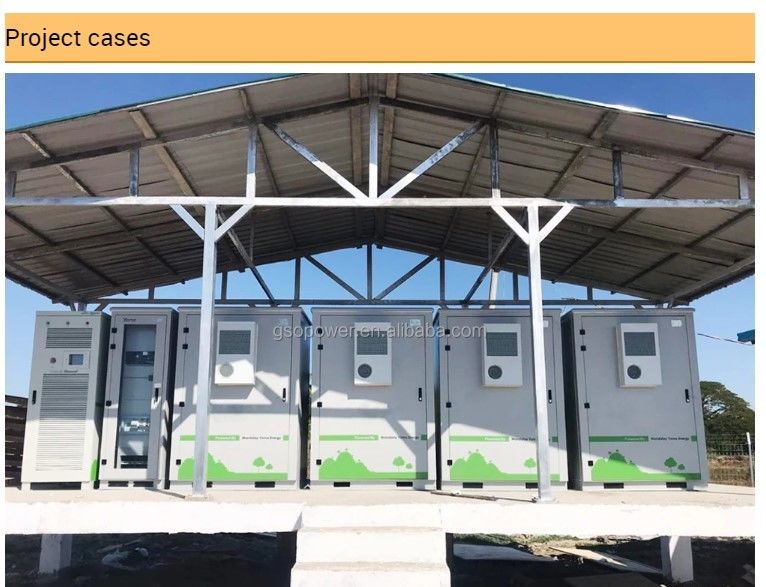 ESS 10 Anos Tempo de vida Bateria exterior 1MWh 5MWh 10MWh 20ft 40ft Container Bateria solar Sistema de armazenamento de energia