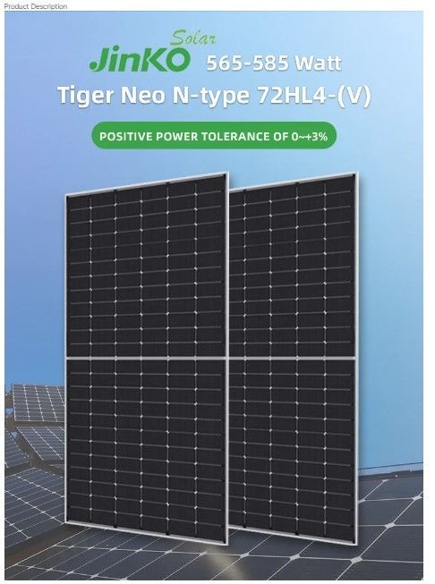 Painel solar Jinko Qcells 560W 565W 570W 575W 580W Painel de energia