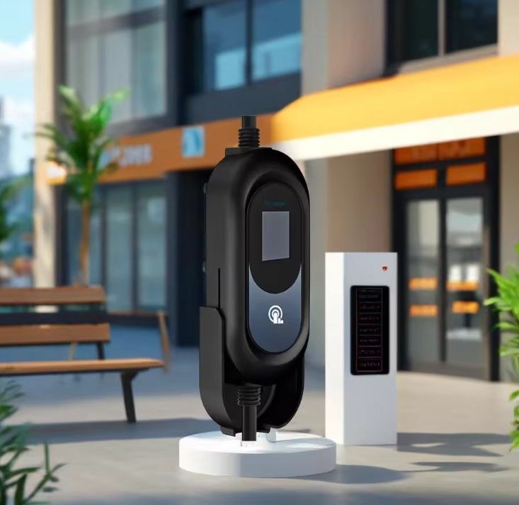 Smart Fast Weatherproof Outdoor Portable EV Car AC Charging Stack com Bateria Estações de Carregamento Montadas na Parede Free Stand