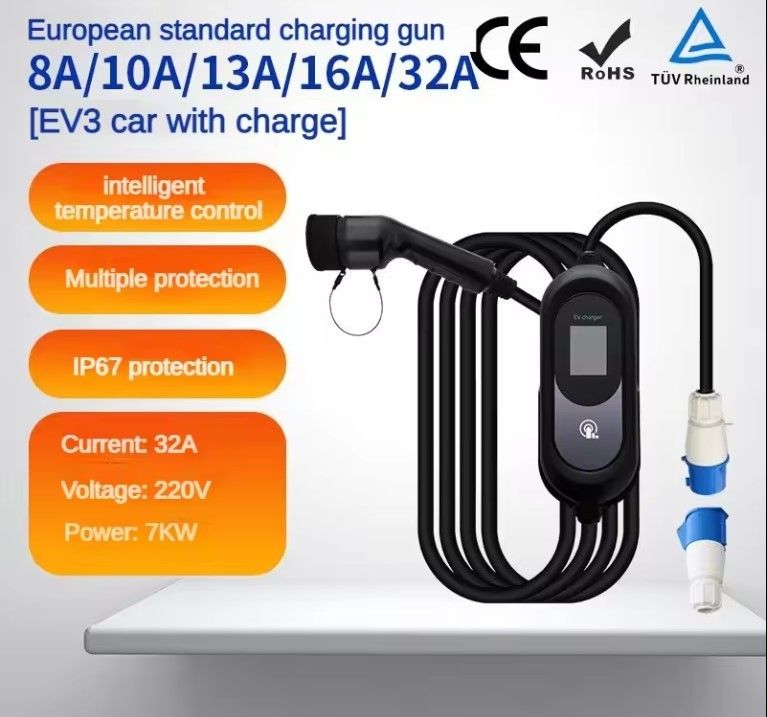 Smart Fast Weatherproof Outdoor Portable EV Car AC Charging Stack com Bateria Estações de Carregamento Montadas na Parede Free Stand
